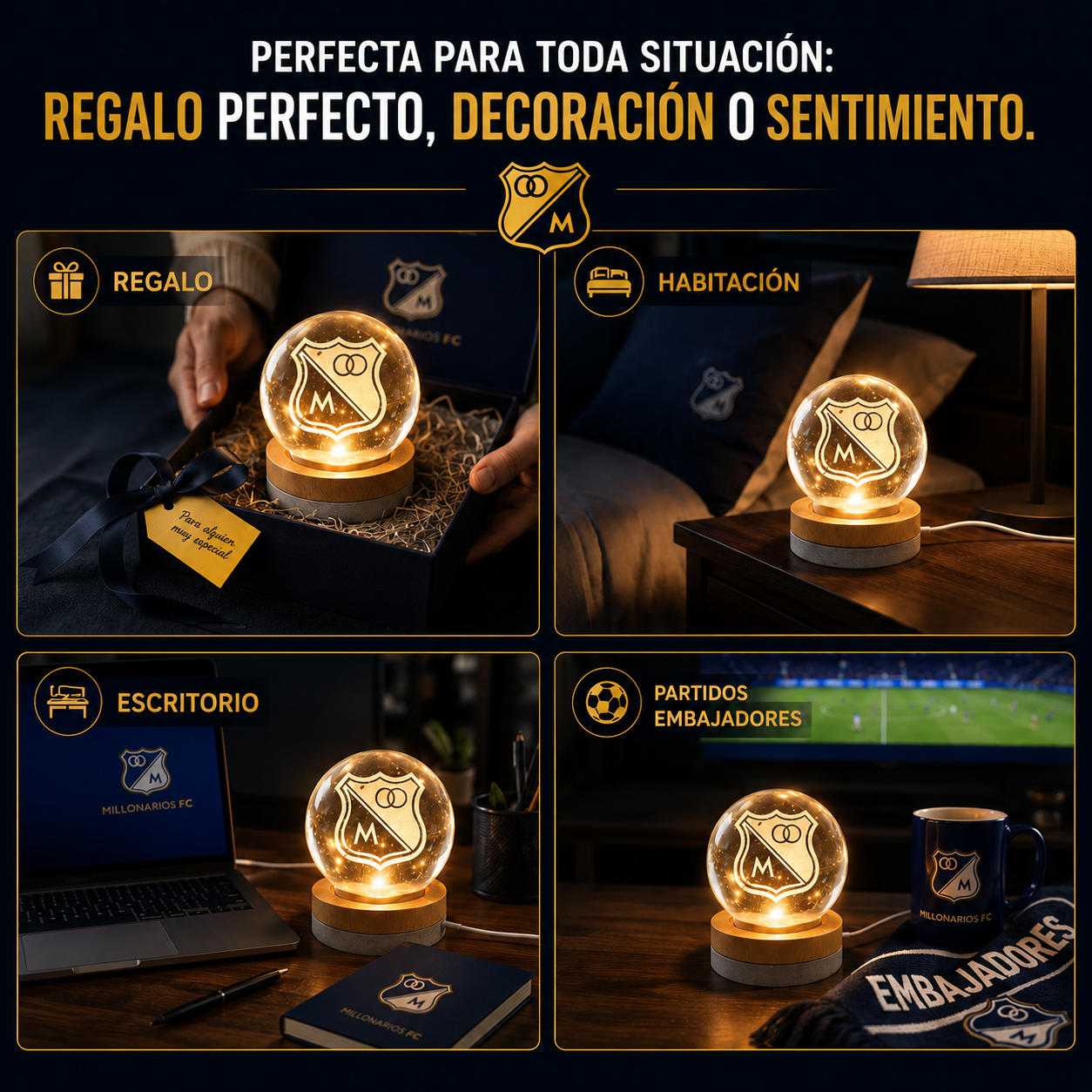 Esfera de Millonarios luz calida